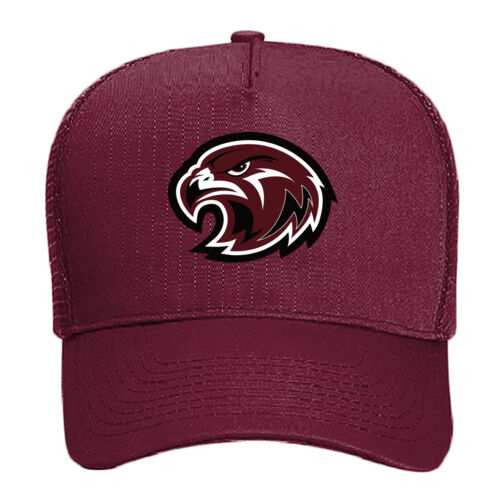 HC - Adult 5 Panel Mid Profile Mesh Back Trucker Hat Thumbnail